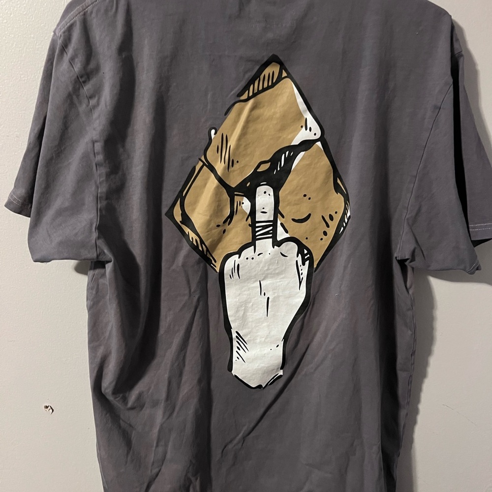 Black Diamond Charcoal Tee with Bold Graphic